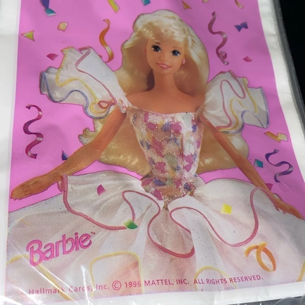 Barbie party favor loot bags Pink birthday Barbie makeup party goodie bags pink